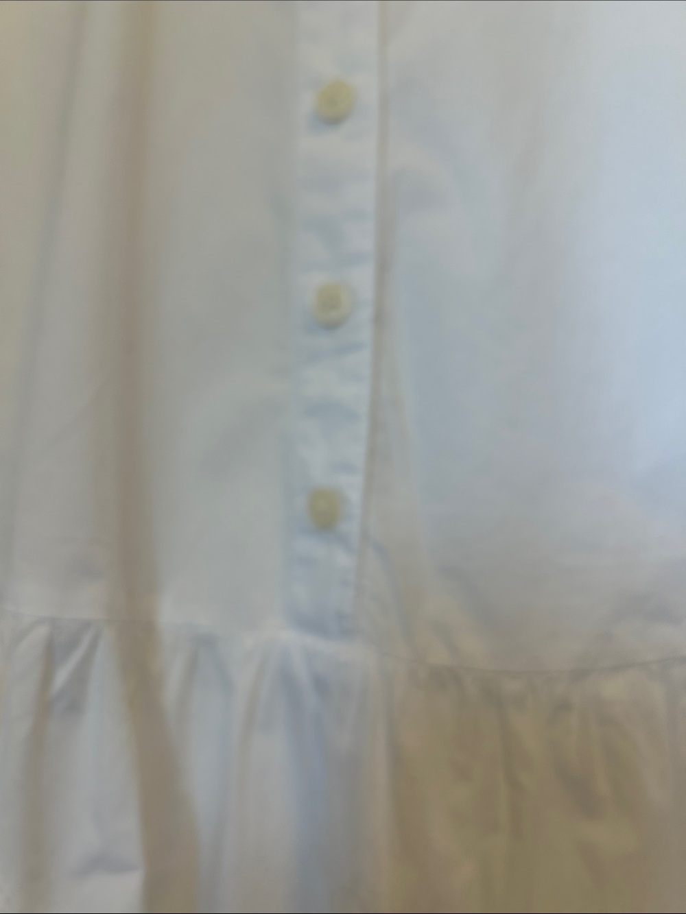 LOFT White Classic Collared Button-Up Shirt - Picture 3 of 4